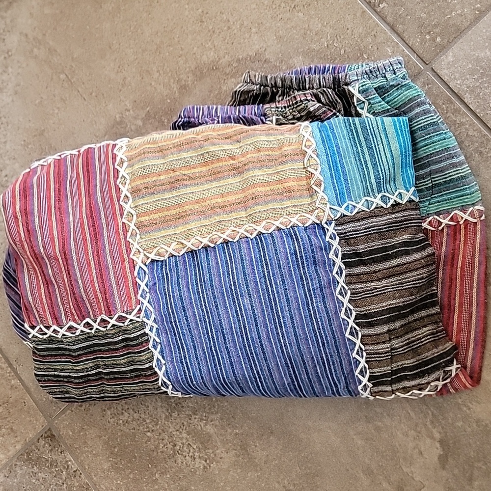 NEW Patchwork Harem Pants - Picture 6 of 6